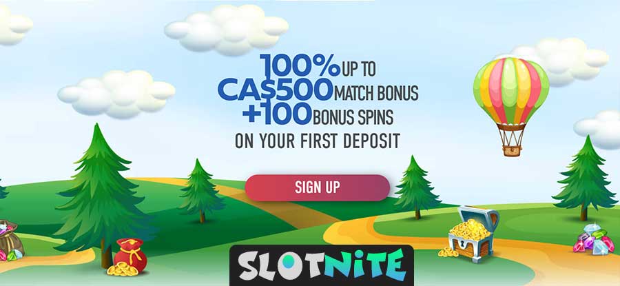 Welcome offer Slotnite casino for Canada